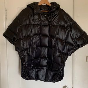 ZARA BLACK DOWN PUFFER ANORAK/PULLOVER